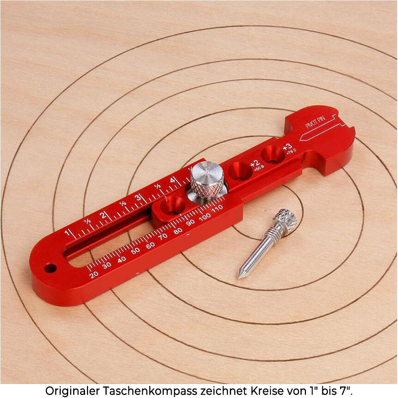 SmartArc - Kreisförmiges einstellbares Zeichnungskompass Messwerkzeug für Holzbearbeitung