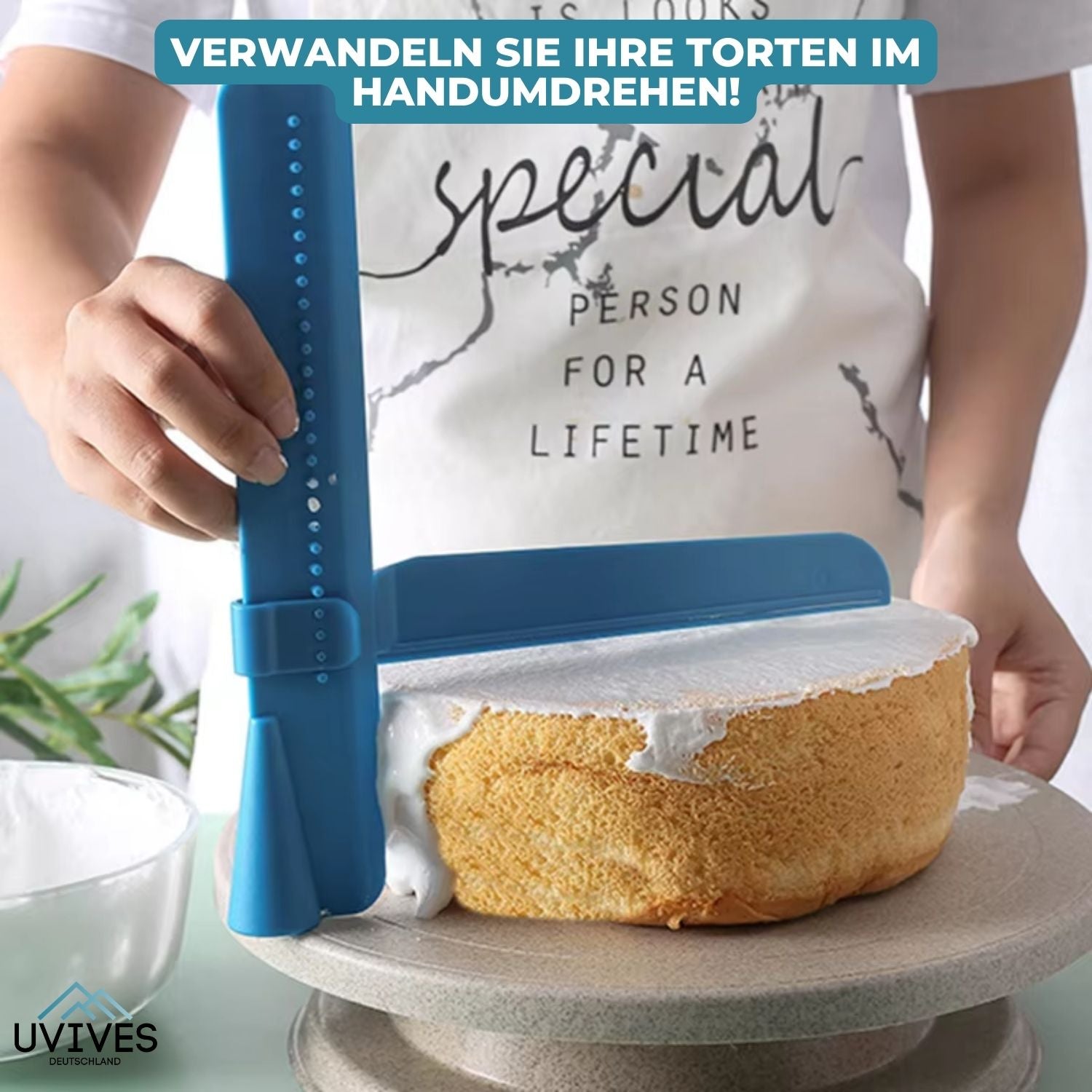 CakeCrafter™ - Verstellbarer Tortenschaber und Glätter