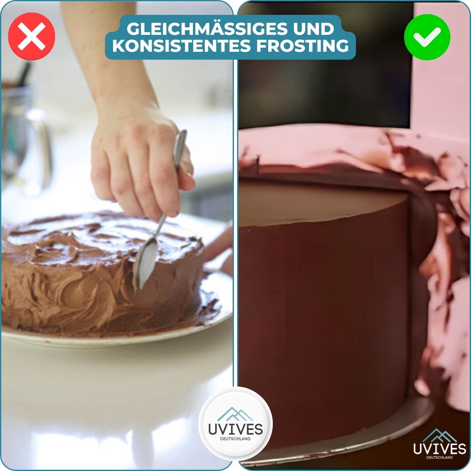 CakeCrafter™ - Verstellbarer Tortenschaber und Glätter