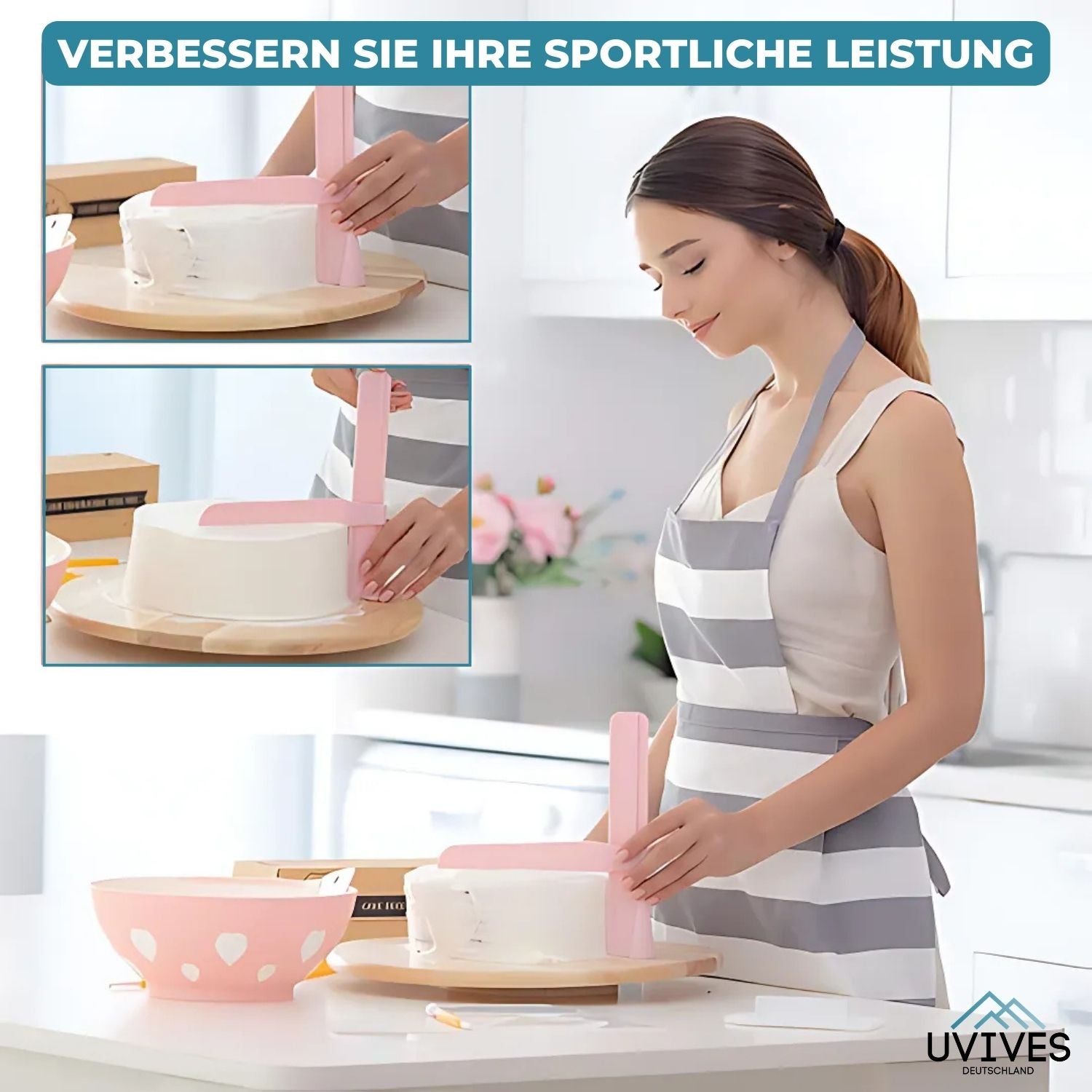 CakeCrafter™ - Verstellbarer Tortenschaber und Glätter