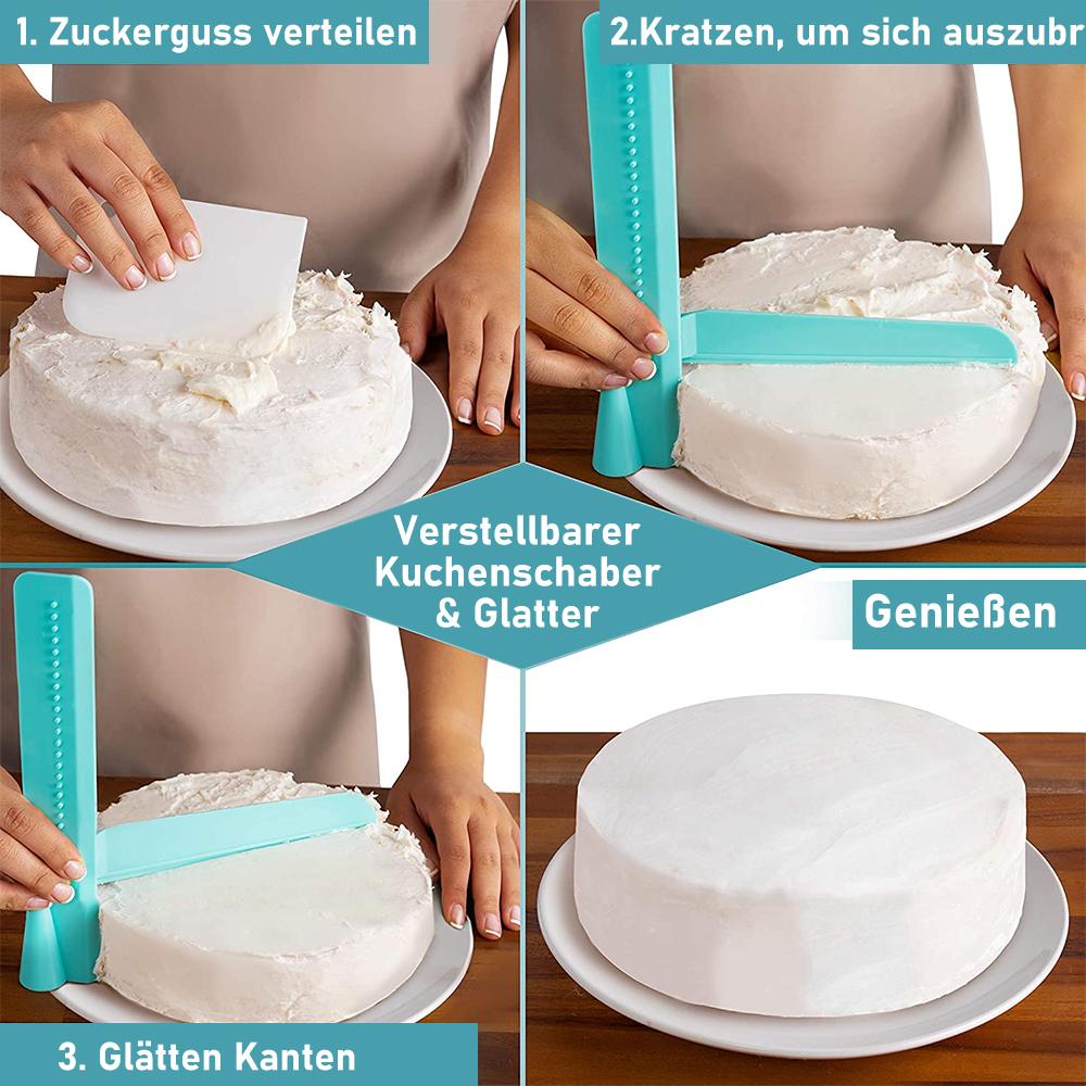 CakeCrafter - Verstellbarer Tortenschaber und Glätter