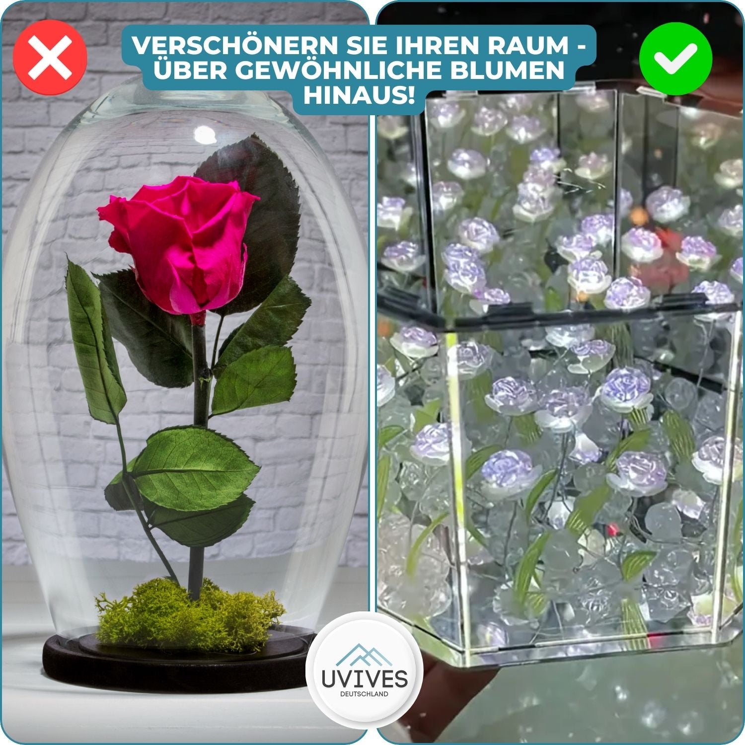 LumiFlora™ -  Handgefertigte Blume Würfellampe