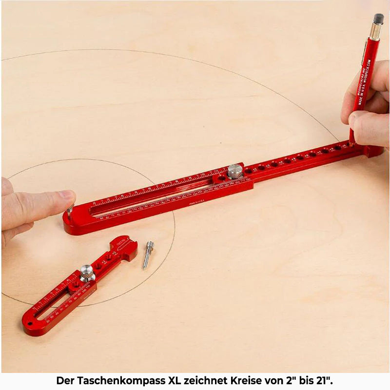 SmartArc - Kreisförmiges einstellbares Zeichnungskompass Messwerkzeug für Holzbearbeitung