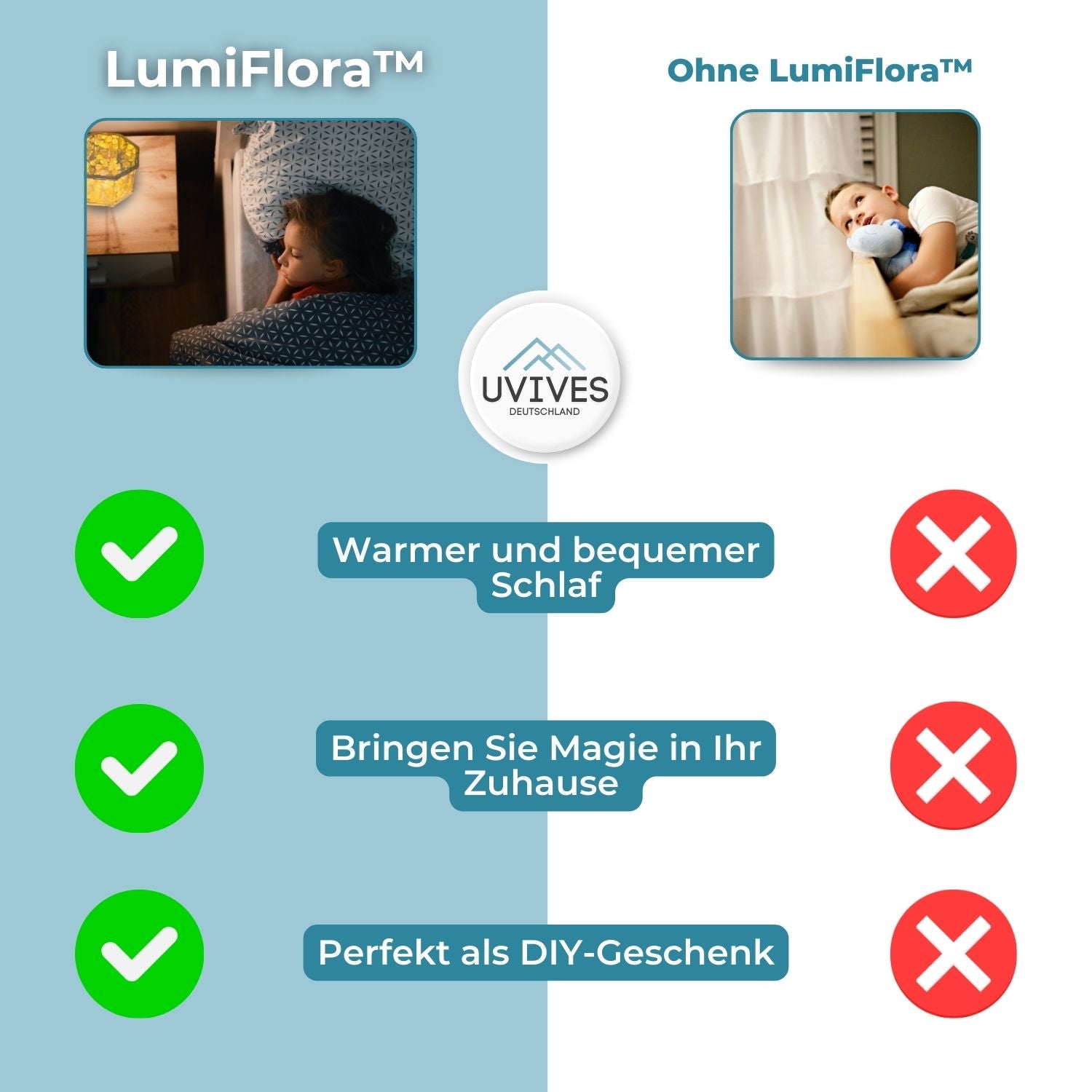 LumiFlora™ -  Handgefertigte Blume Würfellampe