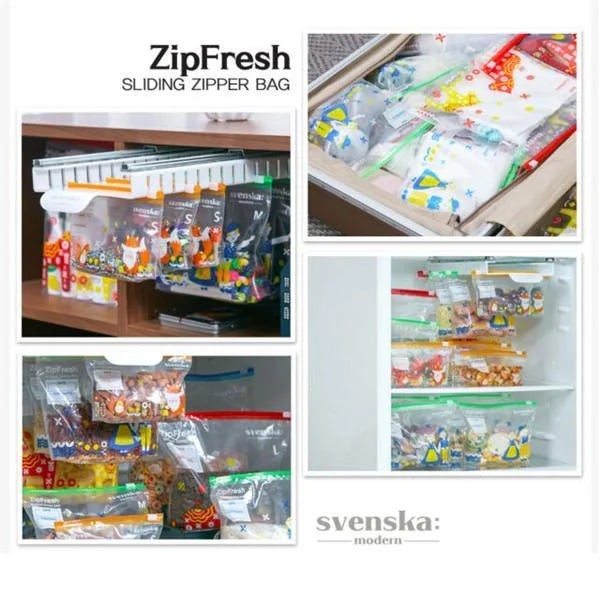 FridgeSlide - Kühlschrank-Zip-Taschen-Organizer