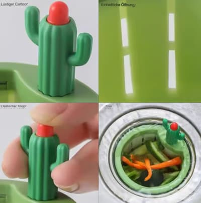 2+3 GRATIS | AquaCactus - automatischer Spülbeckenfilter von Cactus Kitchen