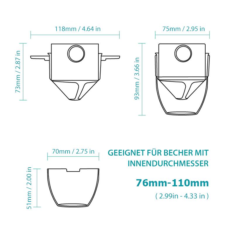 FilterBrew - Kaffeefilterbecher aus Edelstahl