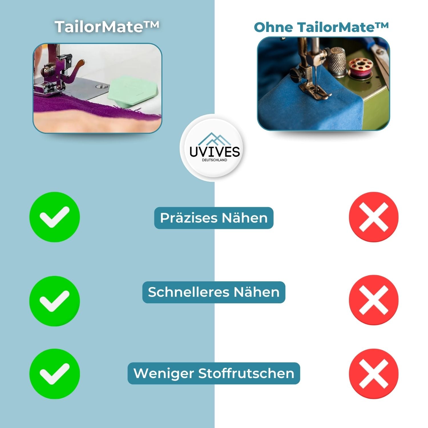 1+1 GRATIS | TailorMate™ - Mühelose Präzision für Ihre Nähprojekte